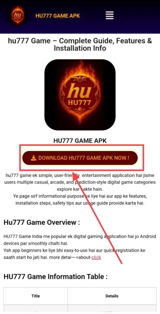 HU77 GAME DOWNLOAD